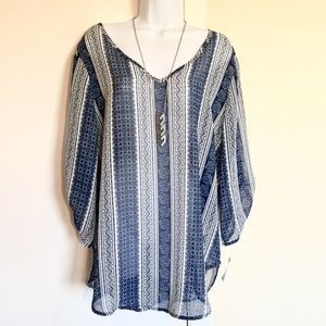 Plus Size Tunic with attached necklace